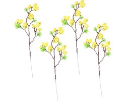 Operitacx 4stuks Kleurige Paasei Takken Versieringen Decoratie Voor Paasfeest Fotoprops Levende Uiterlijk Met Valse Eieren Voor Bloemarrangementen Paastakken