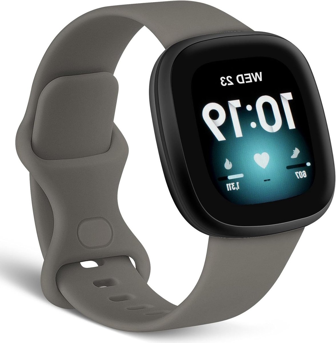 Sportieve Siliconen Armband voor Fitbit Versa 3, Versa 4 en Sense - Duurzame Vervangband voor Mannen en Vrouwen, Ideaal voor Actieve Levensstijl