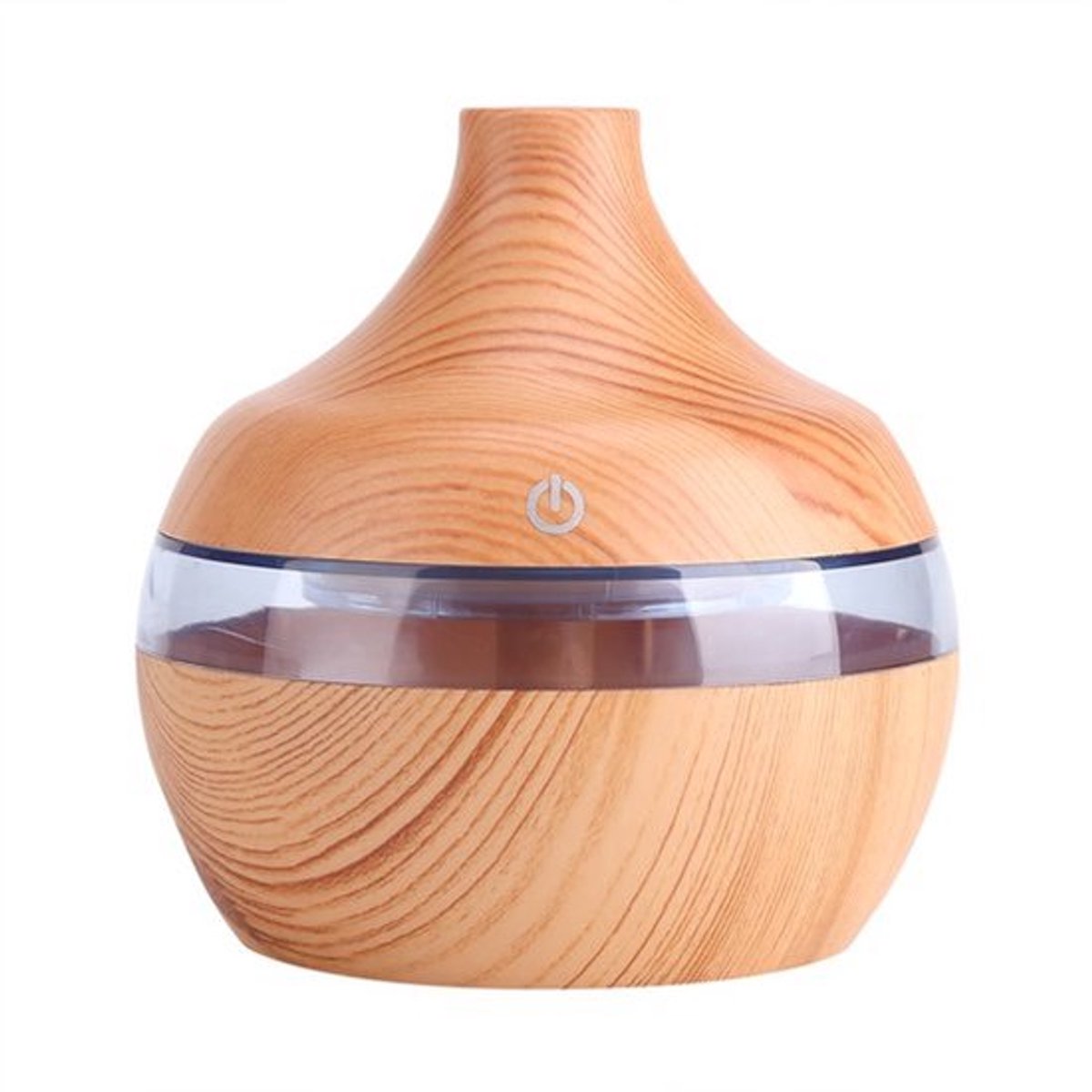 300ml Luchtbevochtiger - USB - Houtnerf - Aromatherapie Diffuser