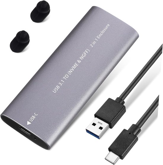 Externe Harde Schijf - Solid State Drive - Snelle Data Transfer - Aluminium Behuizing - 3 Stuks - Diverse Kleuren — afbeelding 4