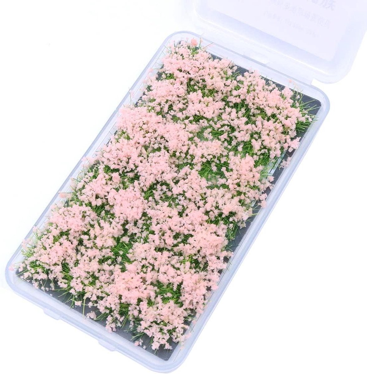 Bloemgras Tuftjes - Miniatuur gras Landschap gras - Landschappen Maken - Realistische Stijl - 28 stuks - Roze