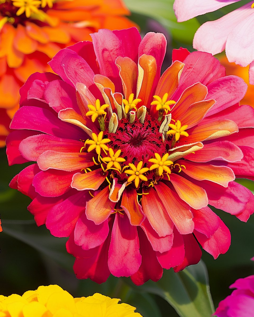3 sets - Zinnia Zaden Chrysantbloemig Gemengd Zinnia Elegans Eenjarig