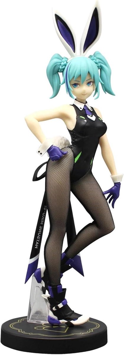 Hatsune Miku Figuur - Bunnies Figuur - Verzamelen - Street Violet Kleur - 30 cm - Meerkleurig