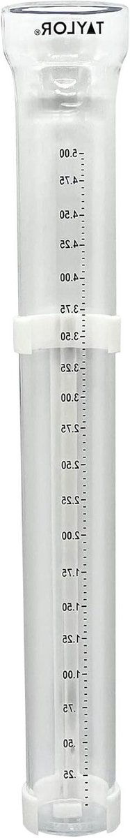 Regenmeter - Meetglas - Tuinieren - Helder Acryl - 5 inch - Transparant