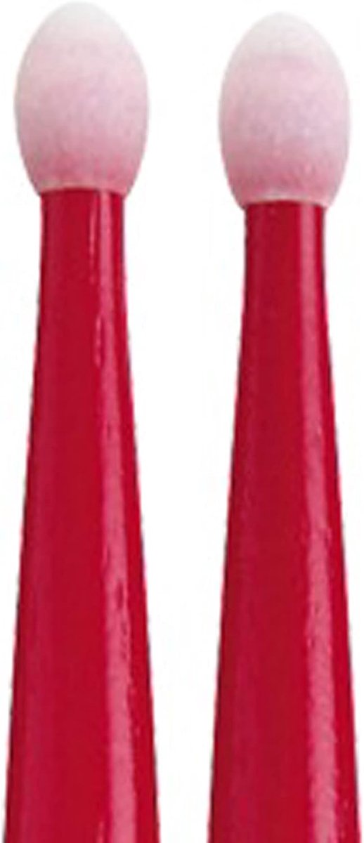 Drumstokken - Trommelstokken paar - Muziek maken - Nylon tip - 419 mm - Rood