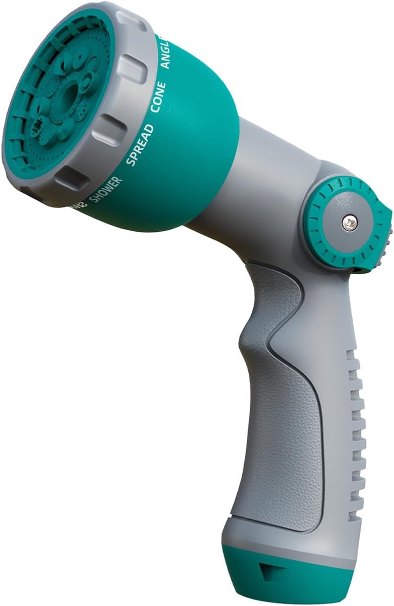 Turbo Washer - Hogedrukpistool - 10 sproeistanden - multi-reinigingsspuit - 17x11.5cm - duimbediening - drukschakelaar - voor Auto Reiniging, Tuin Besproeiing en Tuinslang Aansluiting - 1 groen