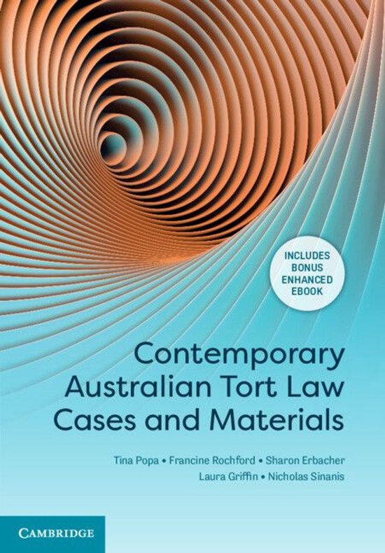 Contemporary Australian Tort Law Cases and Materials - cover