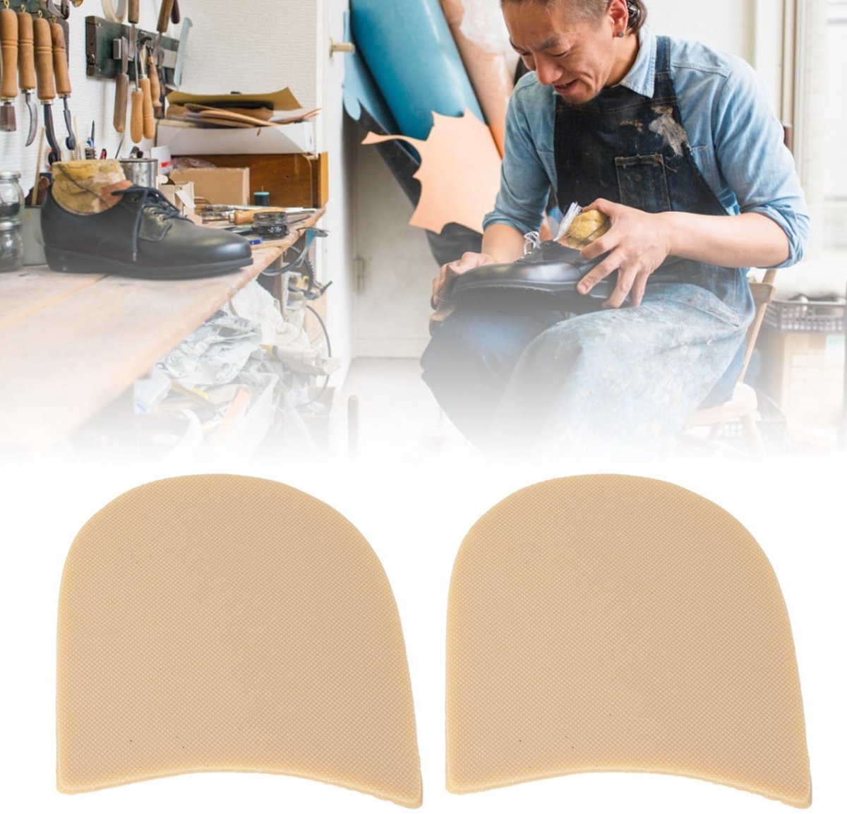Allecto - Rubberen anti-slip zool pad - Verleng de levensduur van schoenen - Dikke zool voor comfort - Geschikt voor dames en heren - Perfect voor ...