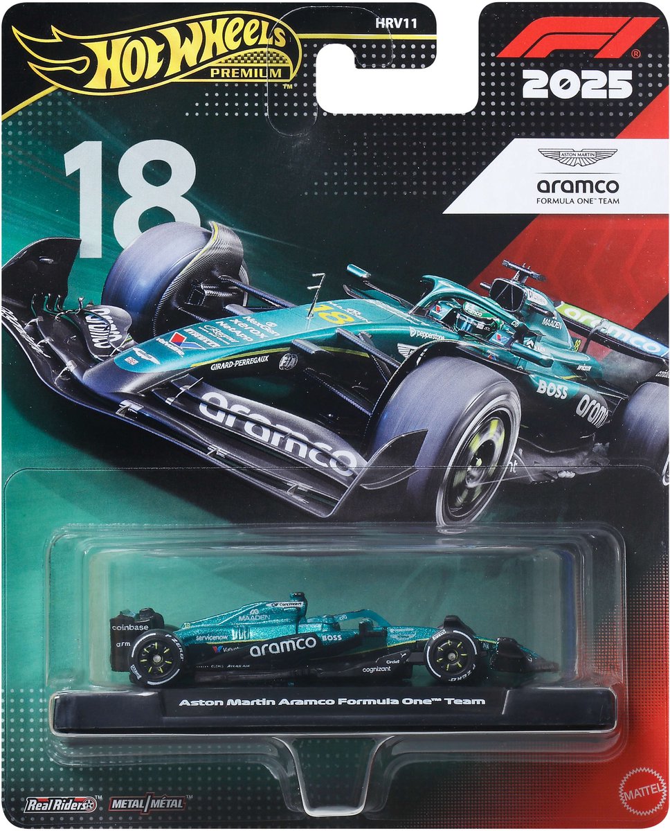 Hot Wheels Premium Formula 1 Aston Martin Team - Lance Stroll
