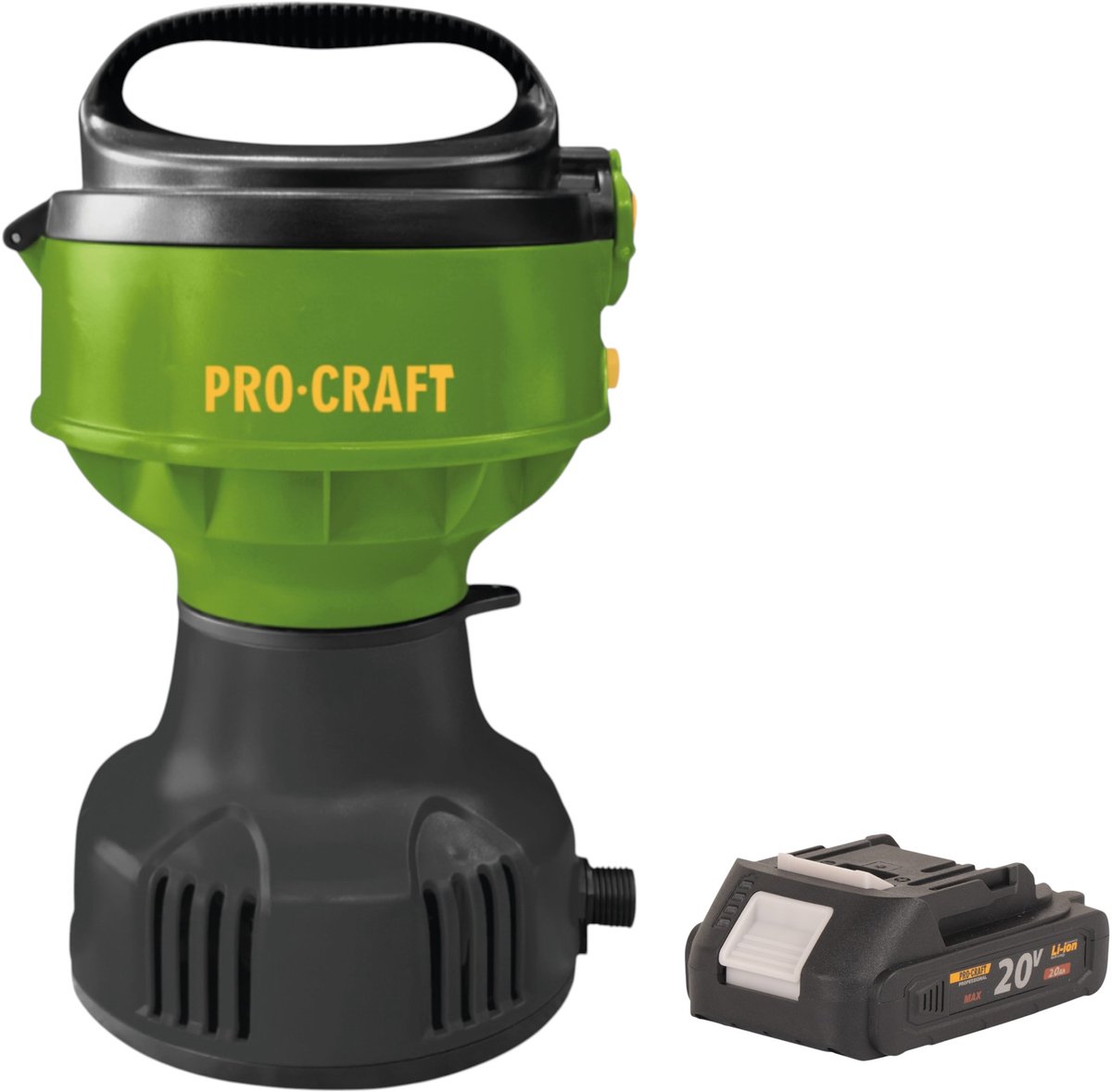 Procraft CPN22bb accu-zwembadpomp 20 V 3200 l/u + 1x accu 2,0 Ah - zonder oplader