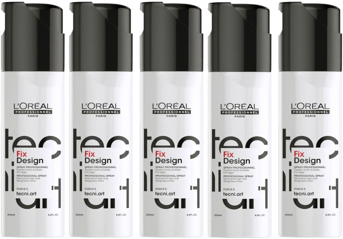 5x L'Oréal Tecni.Art Fix Design 200ml