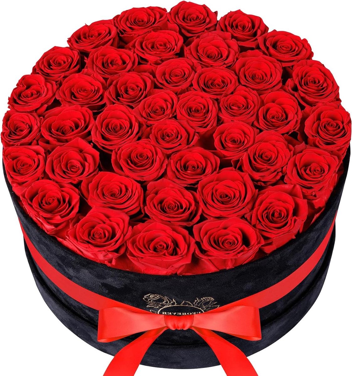 Geconserveerde Rozen - Eeuwige Bloemen - Cadeau Geven - Natuurlijke Roos - 40 stuks - Rood