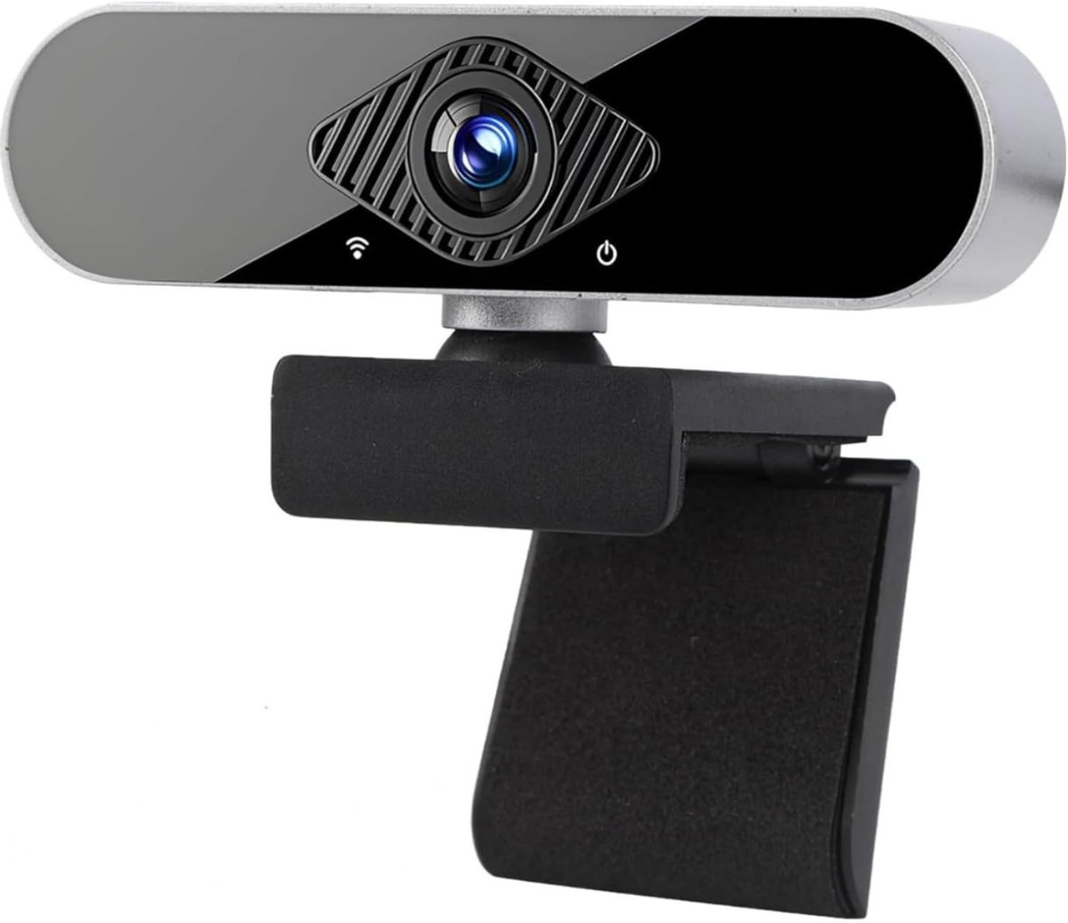 White-Label® Webcam voor PC - Ruisvrije Microfoon - Laptop Webcam USB - Zwart