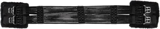 Stübben Elastische Singel - Korte Singel Elastisch - Paardrijden Comfort - Gepolsterde Gespen - 75 cm - Zwart Stübben Elastische Singel - Korte Singel Elastisch - Paardrijden Comfort - Gepolsterde Gespen - 75 cm - Zwart