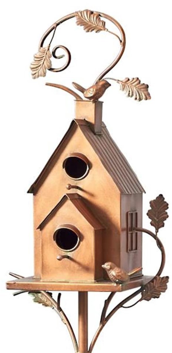 Store_7 - Vogelhuis Feeder - Metalen Vogelhuisje - Duurzaam en Waterdicht - 9,9 cm - Decoratieve Tuinaccessoire - Geschikt voor Kolibries - Tuin Decor