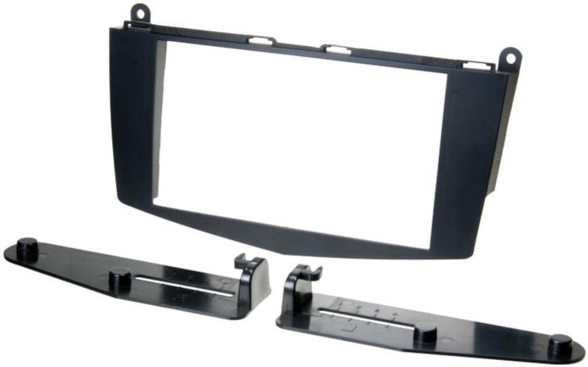 Radiopaneel 2-DIN - Inbouwframe Radio - Auto Radio Installatie - Zonder Knoppen - Voor W204 - Zwart
