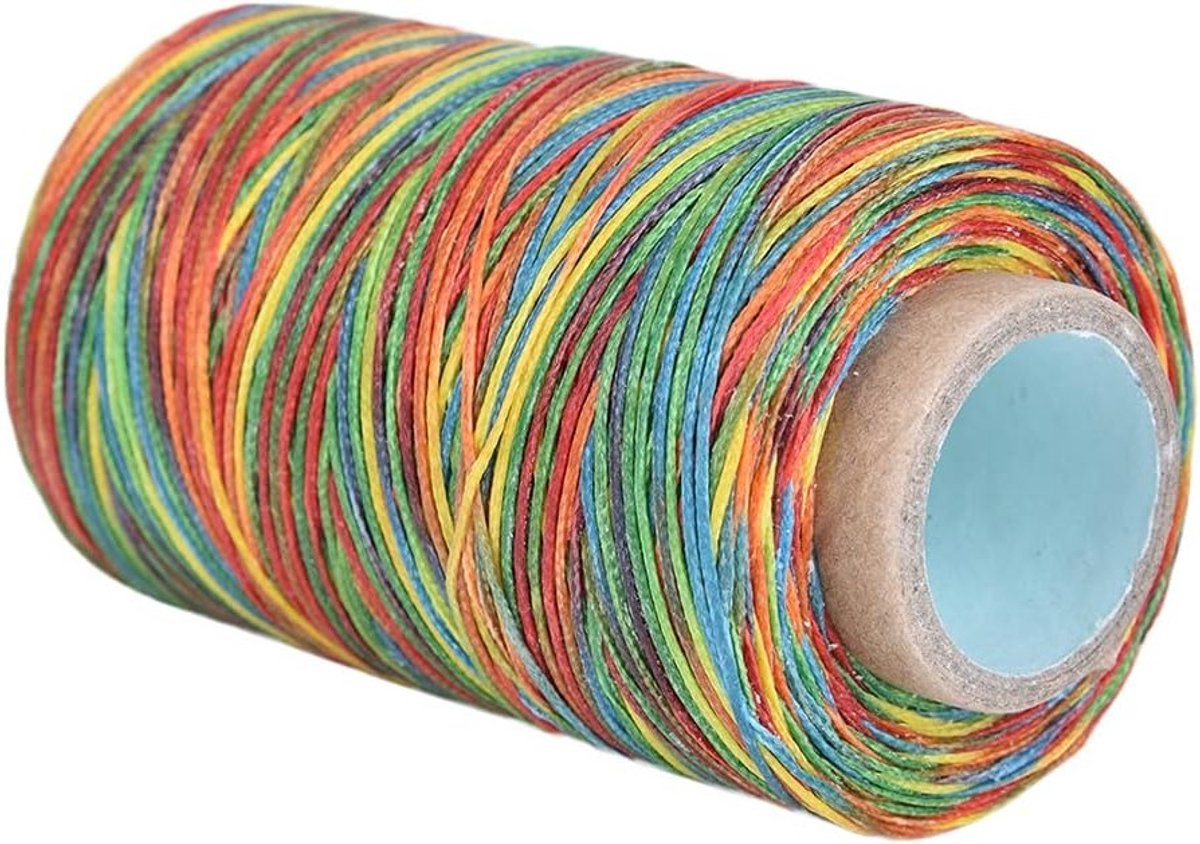 Hoogwaardige synthetische pees van polyester - 250 meter 150D, ideaal voor handstikken, leren projecten en flatlock naaien (natuurlijke kleur)