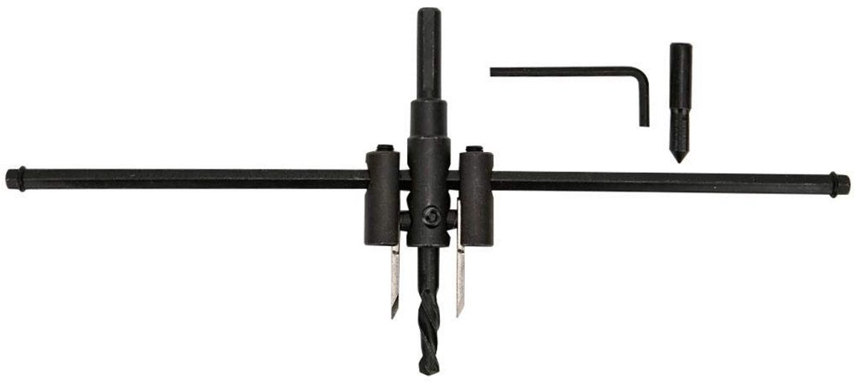 Verstelbare Zwarte Circulaire Houtboor Set voor Houtbewerking - 30-200mm, Ideaal voor DIY Projecten en Houtbewerking Tools
