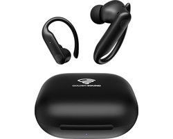 Golden Sound Sport Draadloze oordopjes - 80 uur batterijduur - Active Noise Cancelling -45dB - Sport oordopjes - Oortjes draadloos - Bluetooth oortjes - Zwart