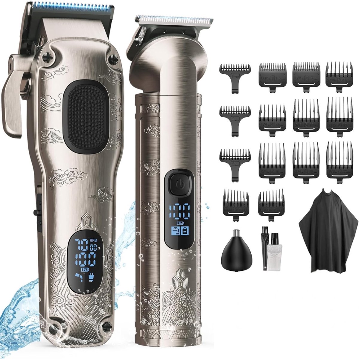 HEZIVO® Tondeuse Mannen Hoofdhaar - Trimmer voor Hoofd, Baard, Oor en Neus - Professionele Kapper Tondeuse