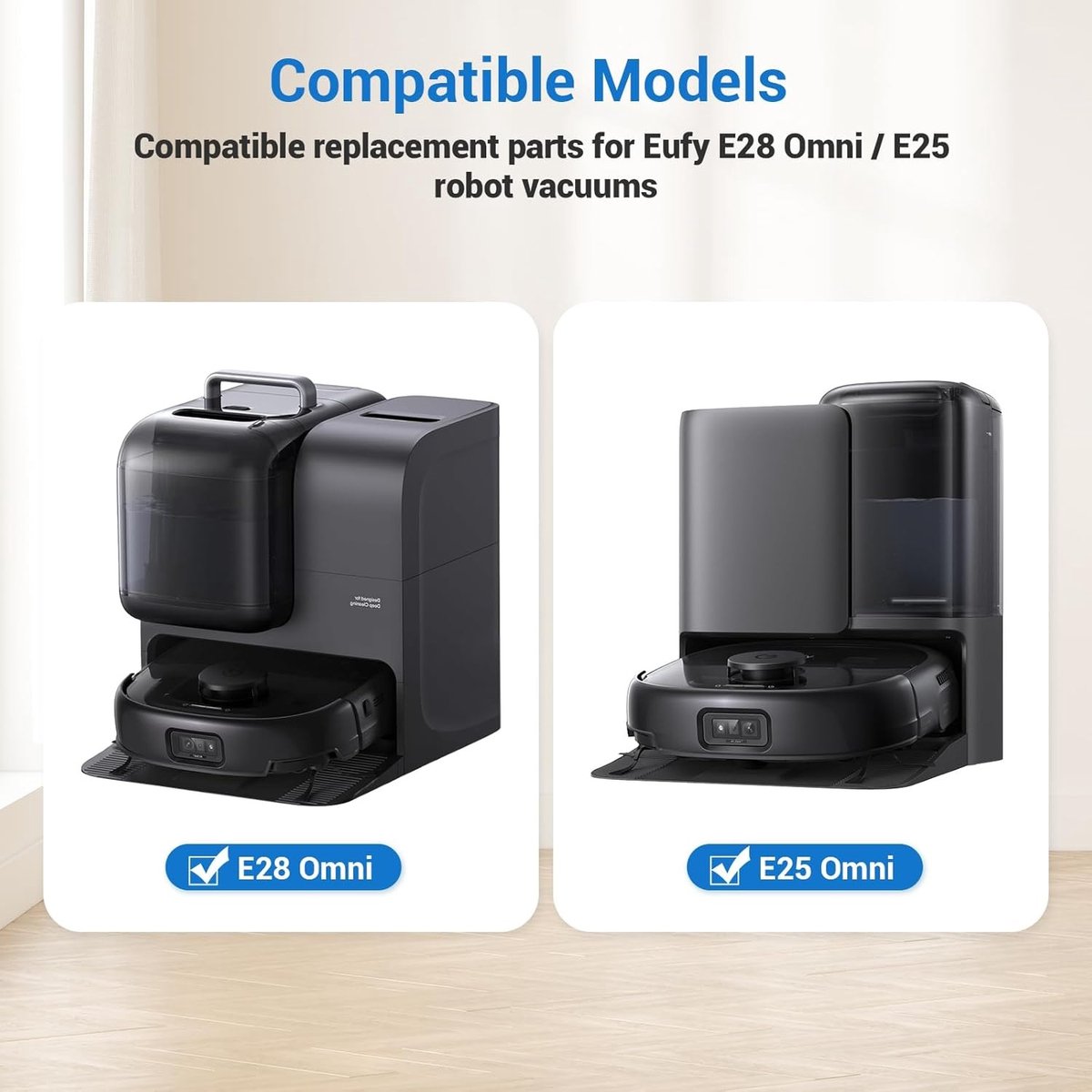 14 Stuks Stofzakken Set Compatibel met Eufy RoboVac E28 Omni/E25 Omni Robotstofzuiger