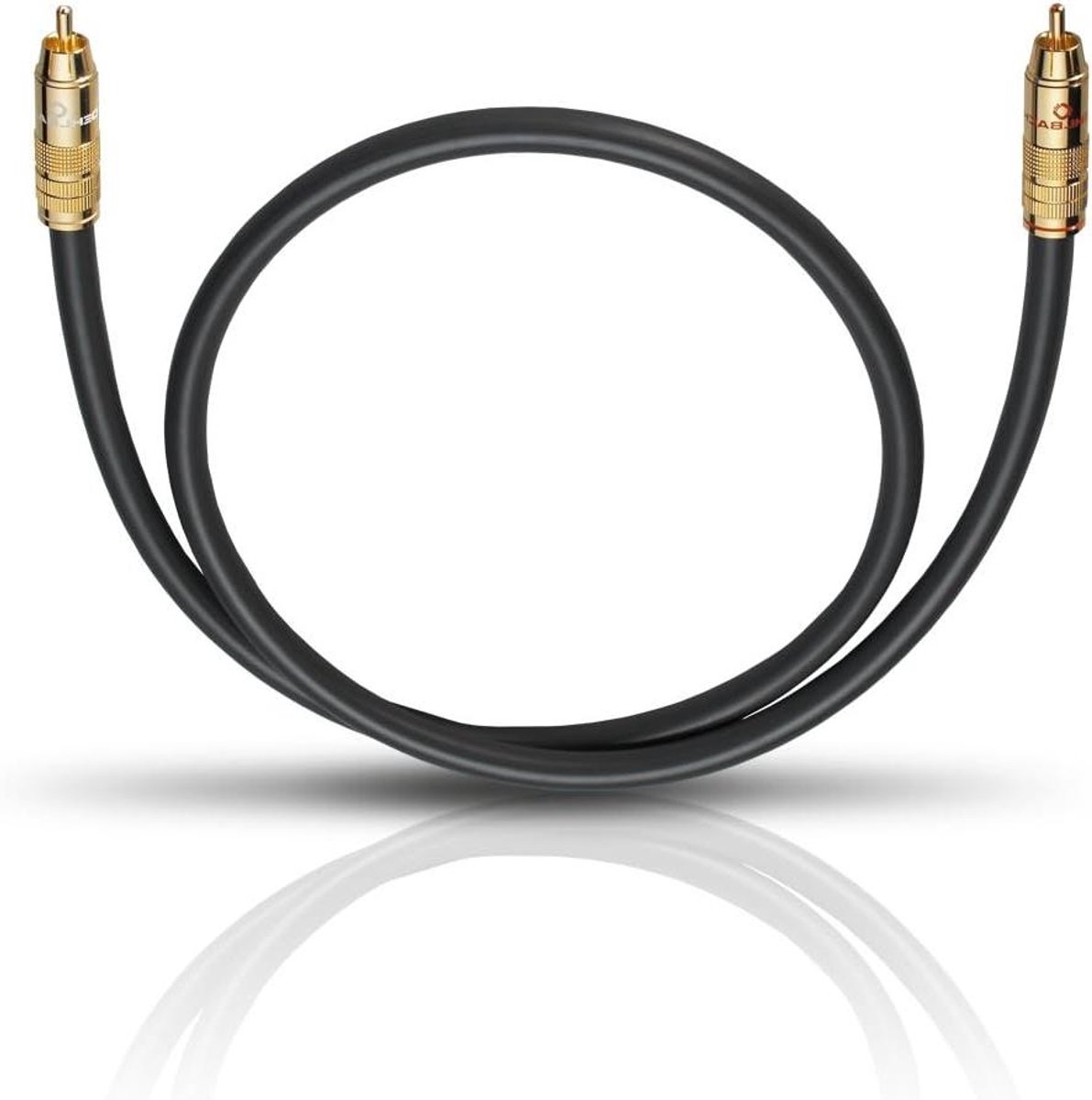 Subwooferkabel - RCA Kabel Bas - Krachtige Basweergave - Verzilverde Geleiders - 15 meter - antraciet