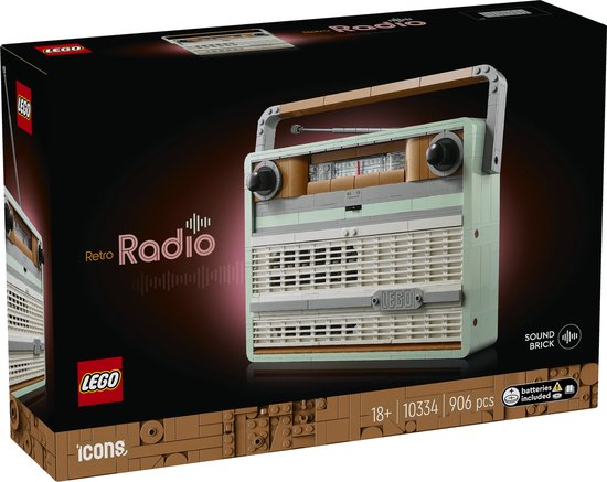 LEGO Icons Retro draagbare radio - 10334