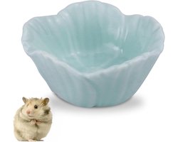 Keramische Hamsterbak - Voerbakje Klein Dier - Voeren en Water Geven - Anti-Omval Ontwerp