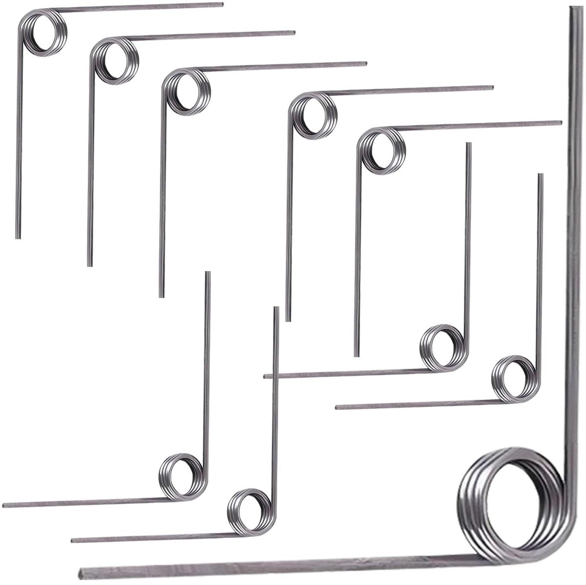Kleine Torsieveren - Roestvrij Staal Veren - Mechanische Toepassingen - Hoge Stijfheid en Sterkte - 10 stuks - Zilver