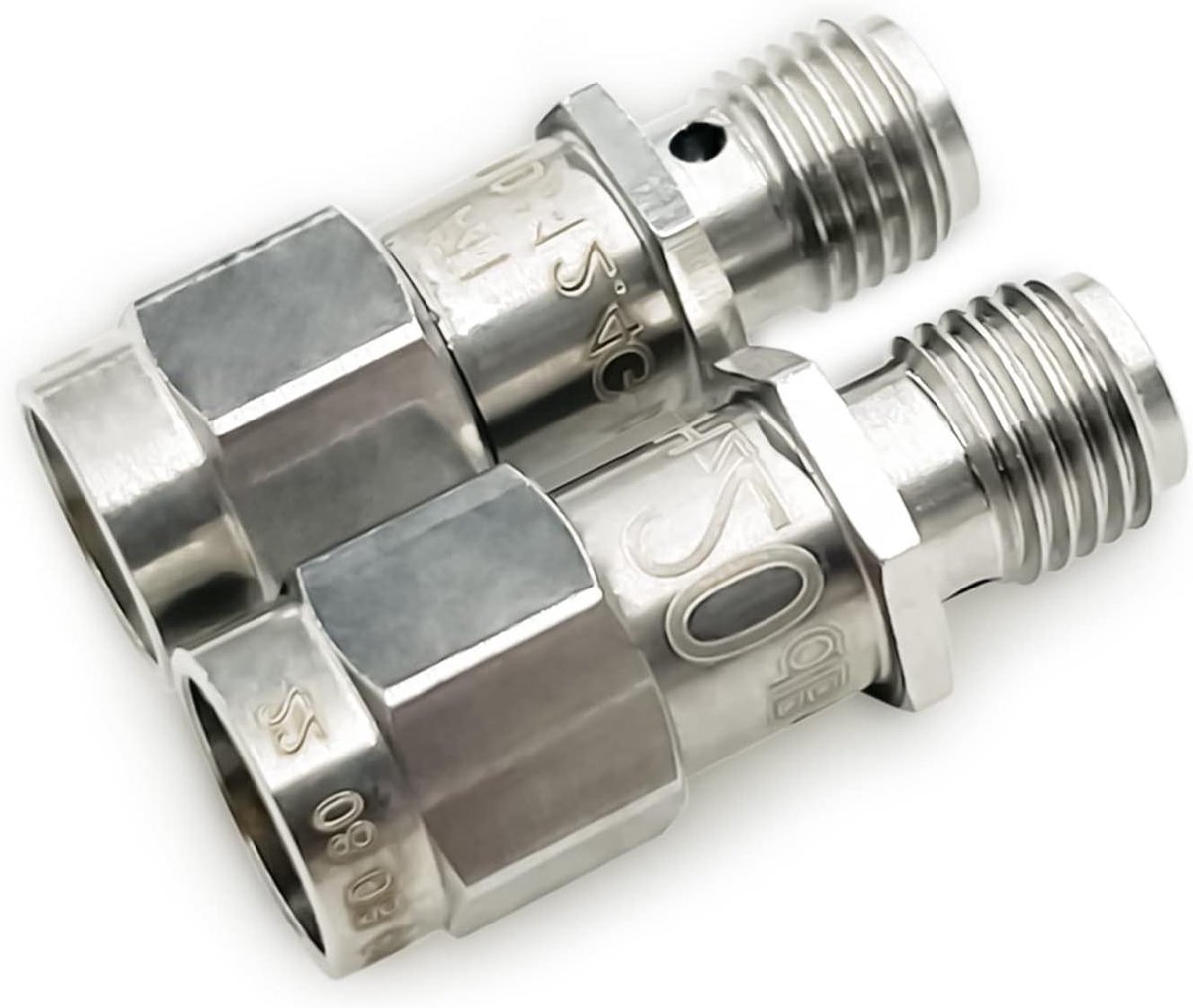 RF Coaxiale Demper - SMA Dimmer - Signaal Demping - Roestvrij Staal - 20dB 2 stuks - Zilver