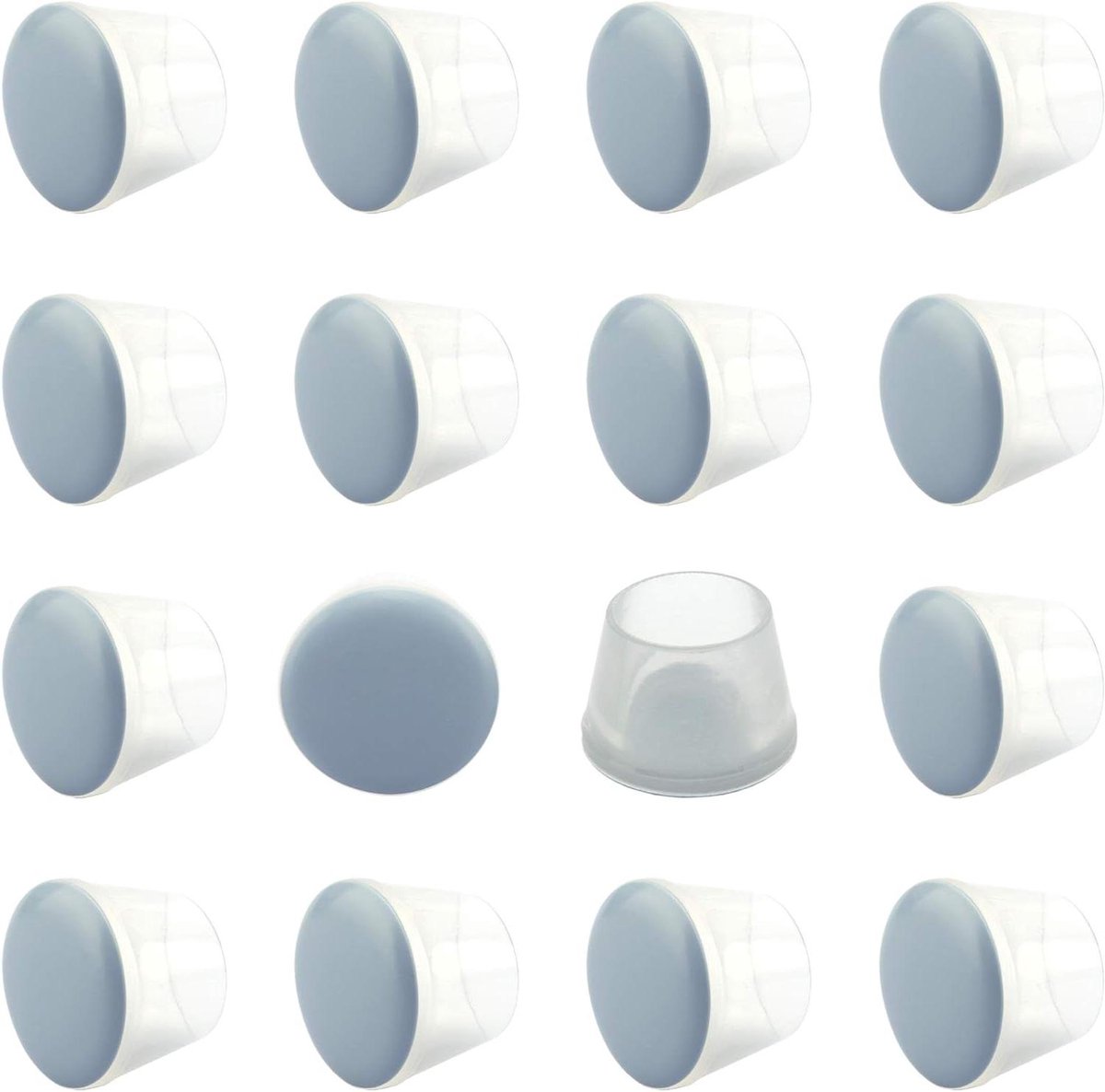 Meubel Glijders - Stoel Gliders - Vloer Beschermen - Stil en Gemakkelijk - 19 mm - Blauw-grijs