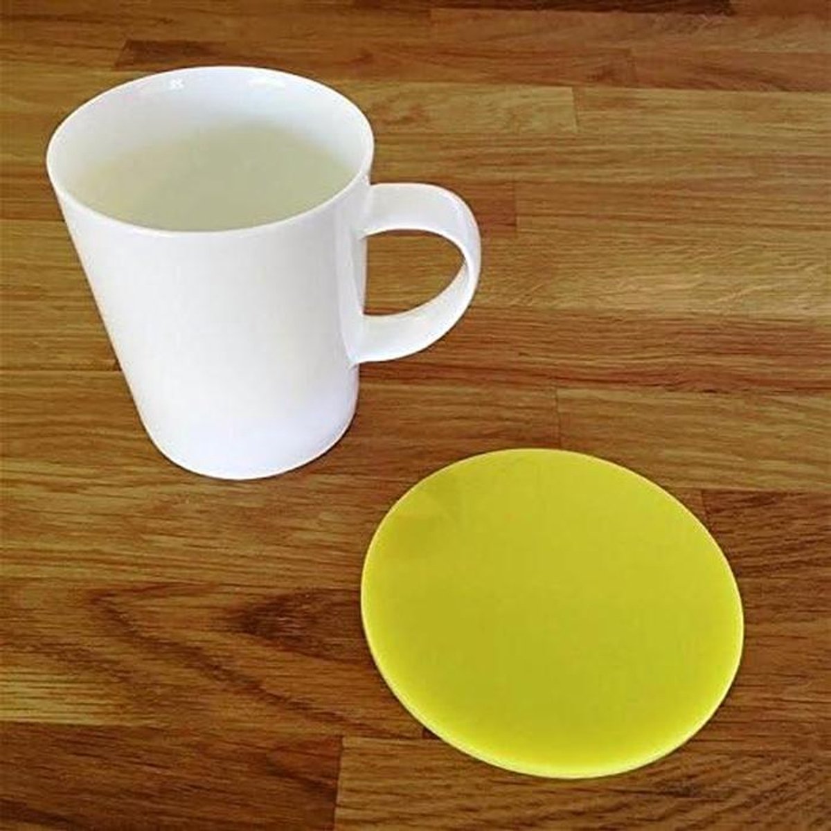 Onderzetters Rond - Onderzetters Set - Dranken Beschermen - Onbreekbaar Acryl - 100 mm - Rood