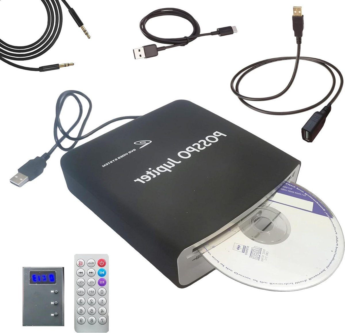 Externe CD Speler - Draagbare Discman - Muziek Luisteren Auto - Plug en Play USB