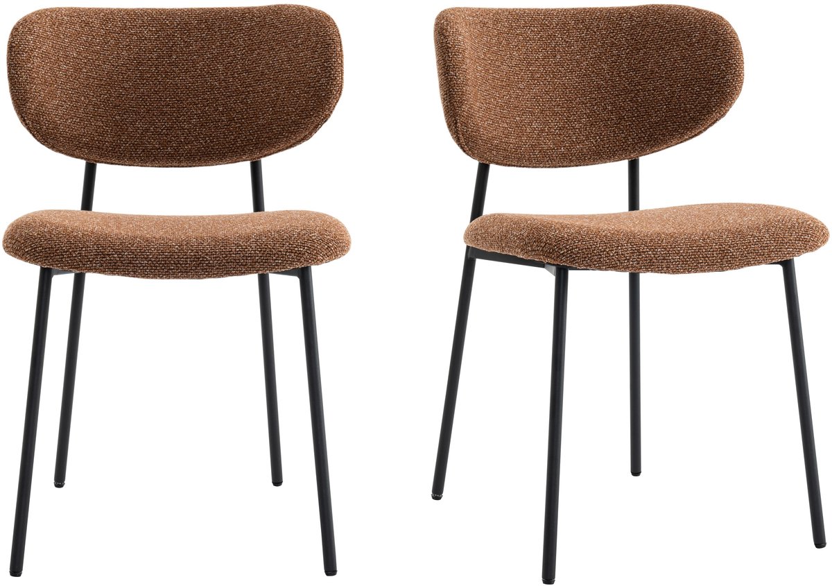 Furnihaus - Eetkamerstoelen - Tilt - Roest - Set van 2 - Toon op toon