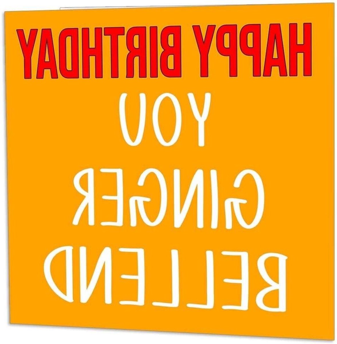 Verjaardagskaart Grappig - Wenskaart Humor - Verjaardag Vieren - 350gsm Dik Karton - 145 x 145mm - Wit