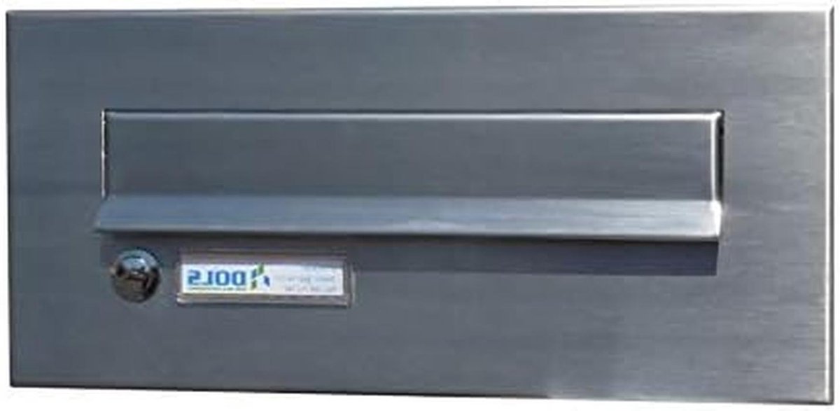 Brievenbus Frontplaat - Deurbel Naambord - Post Ontvangen - Roestvrij Staal Geborsteld - 160x350 mm - Zilver