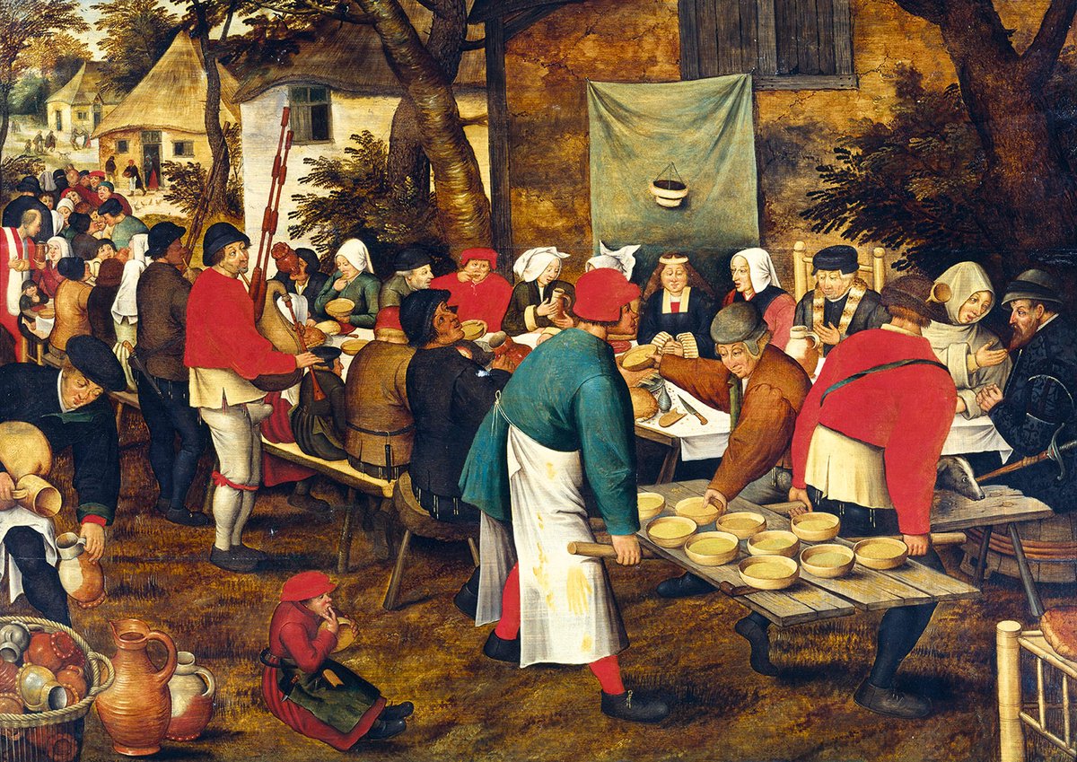 Grafika puzzel kunst Pieter Brueghel the Younger Peasant Wedding Feast 2000 stukjes.
