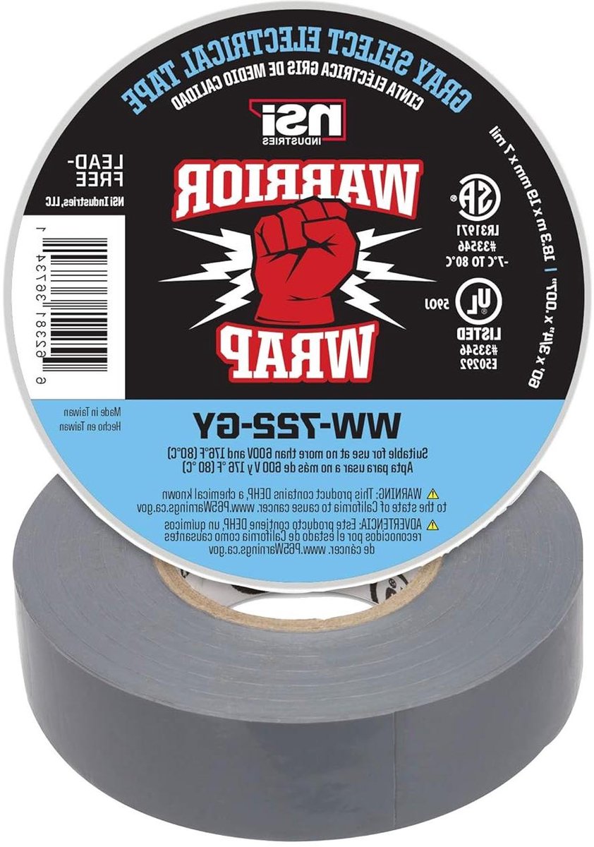 Isolatietape Vinyl - Elektrische tape - Elektrische isolatie - Vlamvertragend en UV-bestendig - 7 mil dik - Grijs