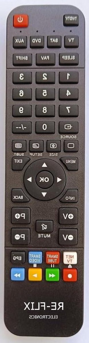 Universele Afstandsbediening - Vervangende Afstandsbediening - TV Bediening - Direct Klaar Voor Gebruik - 10 Meter - Zwart