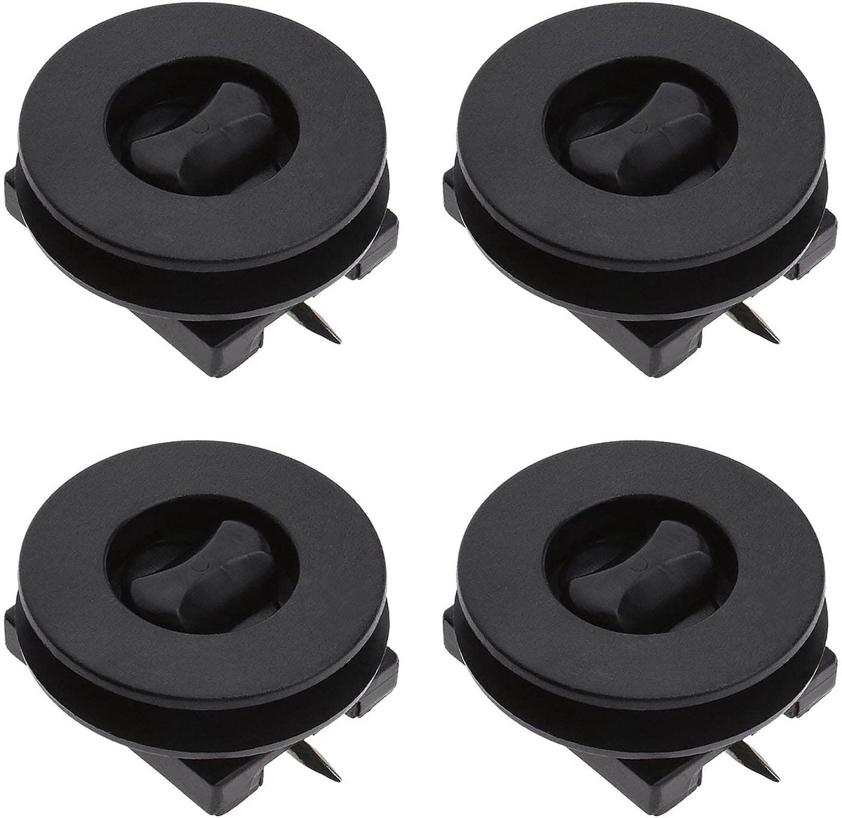 Store_9 - Autohouder - Bevestigingsclips - Antislip - Zwart - Voor autotapijt - 4 stuks - Geschikt voor bijna alle auto's