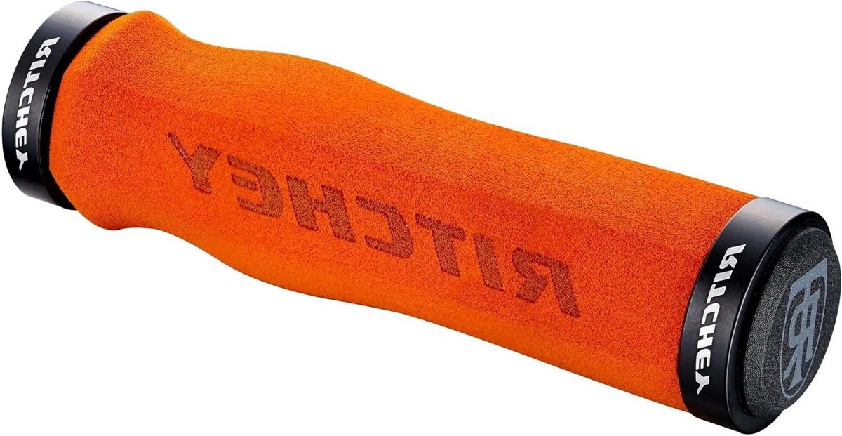 Stuurgrepen - Handgrepen - Mountainbiken - Dubbele schroefbevestiging - 130 mm - Oranje