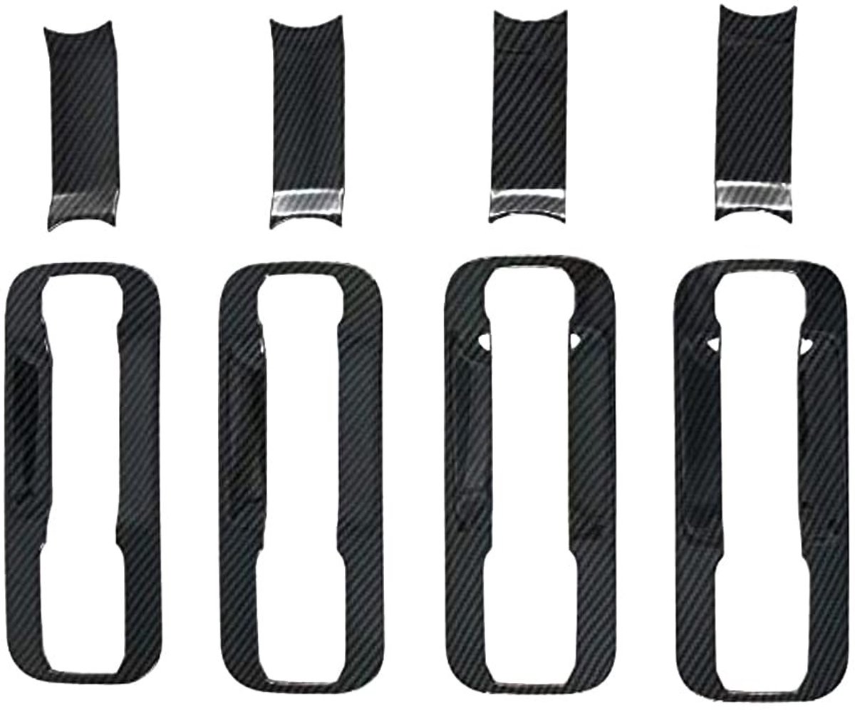 VT Goods - Baceyong veel van 8 doppen - Deurkom decoratie - Zwart/Zilver - Auto accessoires - Geschikt voor F * ord F150 2015-2019