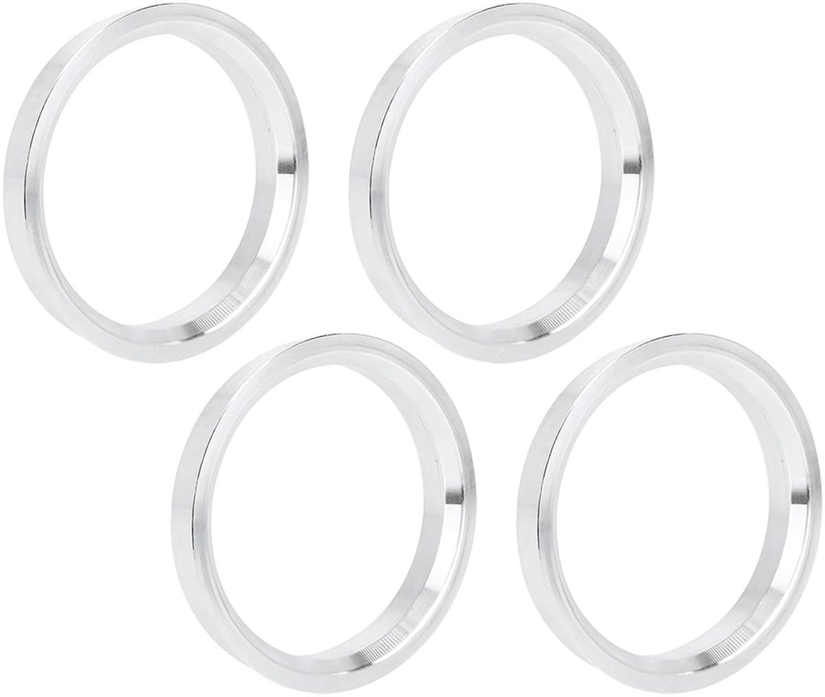Vt products - Aluminium Auto Hub Centric Ringen - 4 stuks - 73.1mm Buitendiameter - ID 56.6mm - Wiel Boring Center Spacer - Geschikt voor Auto's