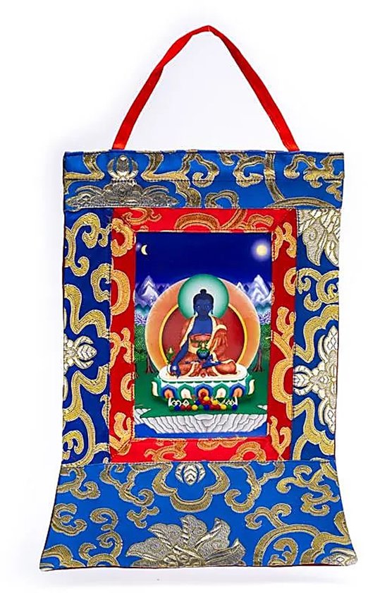 Thangka Reproductie van Medicijn Boeddha