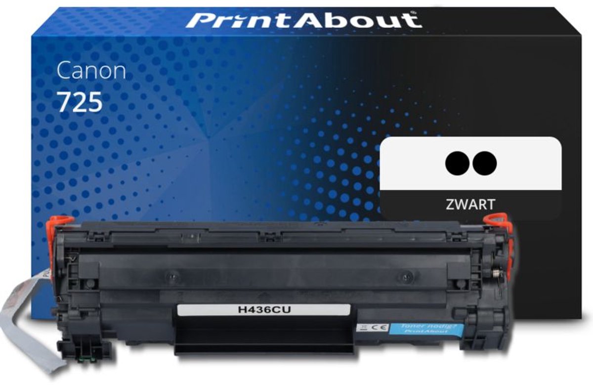 PrintAbout - Alternatief voor de Canon 725 / Zwart 2 Pack