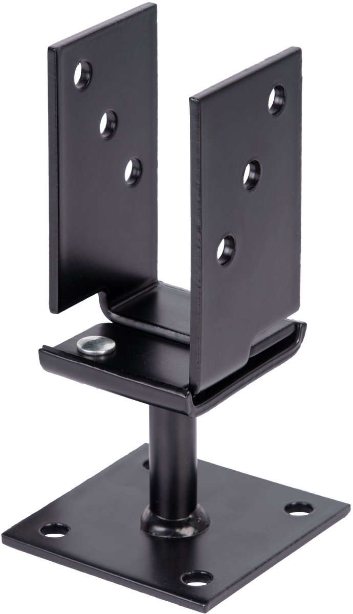 Alberts 215552 U-stoksteun - in breedte verstelbaar - type375 - zwart - kunststof gecoat