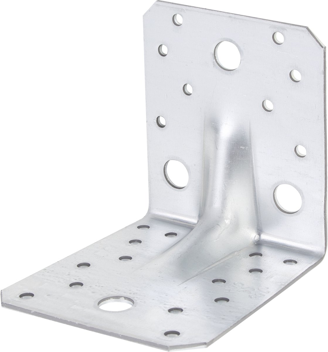 Alberts 329747 hoekanker extra sterk met rib | sendzimir verzinkt | 105 x 105 x 90 mm | set van 24