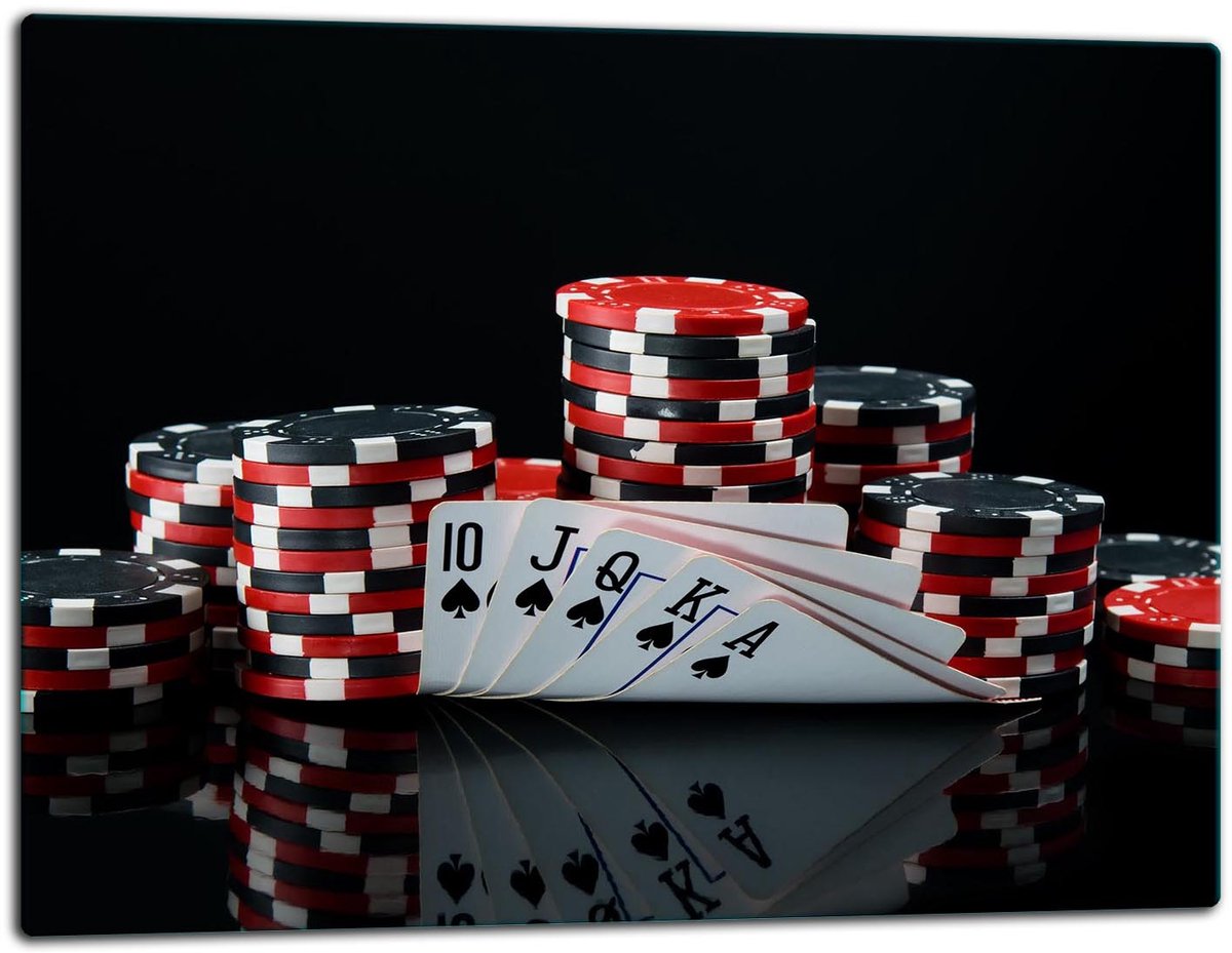 TMK ArtDeko Serie - Snijplank - Poker - 52x40 cm - Inductiekeuken