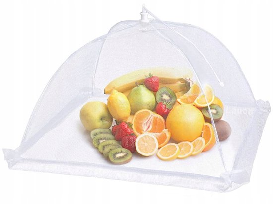 Vliegenkap 2 stuks - bescherm je eten - vliegen - afdeknet - Opvouwbaar - Hoogte: 24,5 cm Breedte: 40cm van Merkloos — afbeelding 4