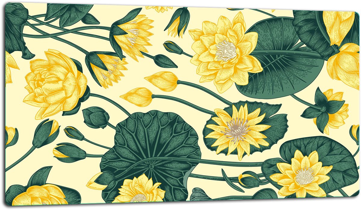 TMK ArtDeko - Snijplank - Glas - 52x30 cm - Bloemen